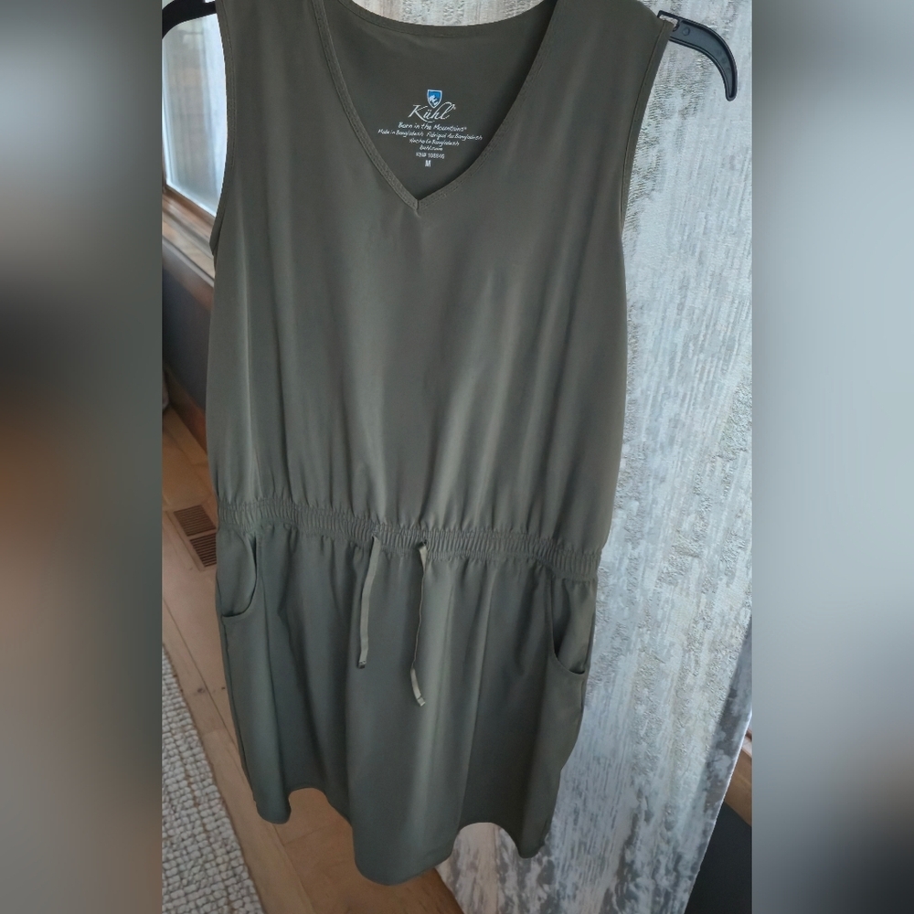 Kuhl M vantage dress Green Sleeveless UPF moisture wick Golf Travel Beach Spring - Picture 5 of 14
